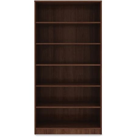 Lorell BOOKCASE, 6 SHELF, WAL LLR99792